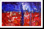 "Harambee 10", 50x70, Gouache und Tusche auf Leinwand "Harambee 10", 50x70, Gouache und Tusche auf Leinwand