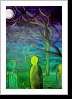 "Harambee 18", 50x70, Gouache und Tusche auf Leinwand "Harambee 18", 50x70, Gouache und Tusche auf Leinwand