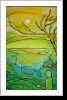 "Harambee 36", 50x70, Gouache und Tusche auf Leinwand "Harambee 36", 50x70, Gouache und Tusche auf Leinwand