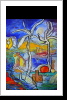 "Harambee 41", 50x70, Gouache und Tusche auf Leinwand "Harambee 41", 50x70, Gouache und Tusche auf Leinwand