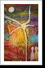 "Harambee 46", 50x70, Gouache und Tusche auf Leinwand "Harambee 46", 50x70, Gouache und Tusche auf Leinwand