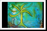 "Harambee 47", 50x70, Gouache und Tusche auf Leinwand "Harambee 47", 50x70, Gouache und Tusche auf Leinwand