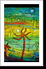 "Harambee 48", 50x70, Gouache und Tusche auf Leinwand "Harambee 48", 50x70, Gouache und Tusche auf Leinwand