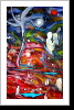 "Harambee 52", 50x70, Gouache und Tusche auf Leinwand "Harambee 52", 50x70, Gouache und Tusche auf Leinwand