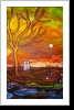 "Harambee 57", 50x70, Gouache und Tusche auf Leinwand "Harambee 57", 50x70, Gouache und Tusche auf Leinwand