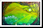 "Harambee 67", 50x70, Gouache und Tusche auf Leinwand "Harambee 67", 50x70, Gouache und Tusche auf Leinwand