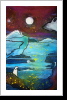 "Harambee 98", 50x70, Gouache und Tusche auf Leinwand "Harambee 98", 50x70, Gouache und Tusche auf Leinwand